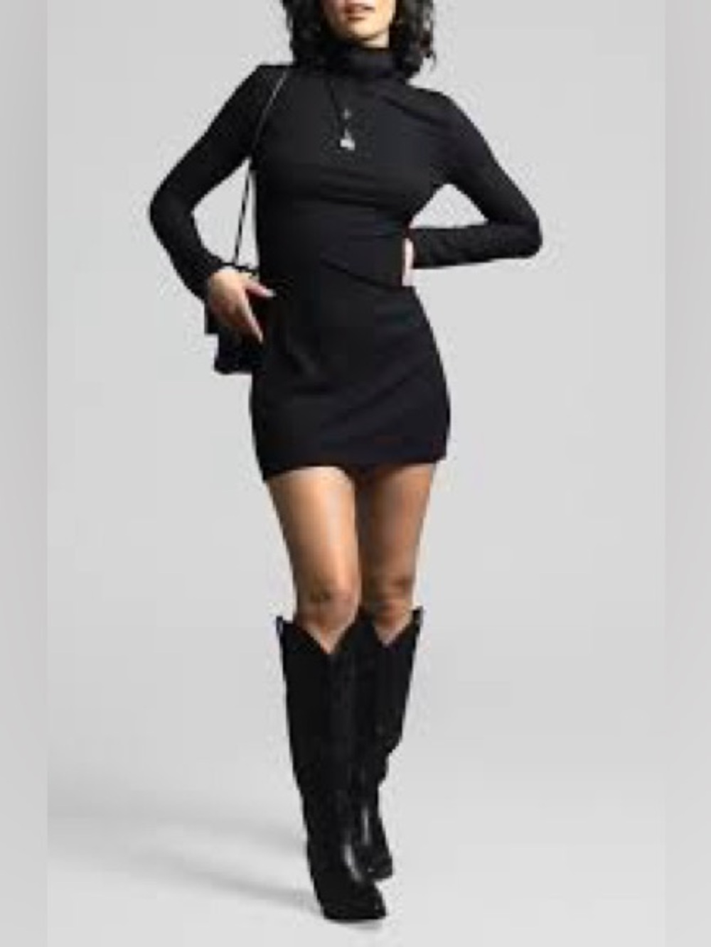 NWOT WEEKEND LOS ANGELES Penelope
Turtleneck Long Sleeve Rib Minidress
Small